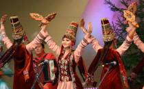 Zespół folklorystyczny z Kazachstanu.