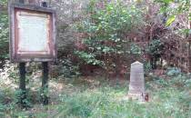 Pomnik upamiętniajacy morderstwo leśniczego w czasach przedwojennych