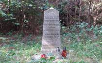 Pomnik upamiętniajacy morderstwo leśniczego w czasach przedwojennych