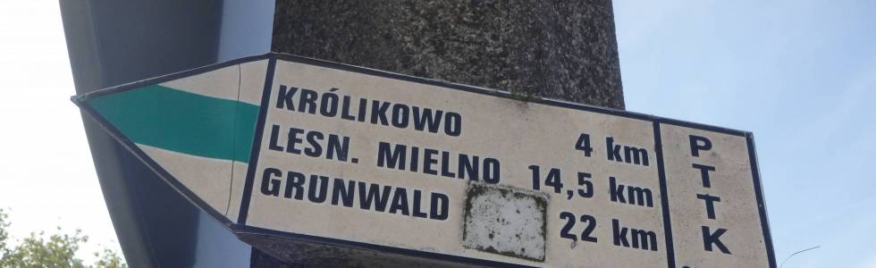 Szlak Olsztynek - Grunwald - Pieszy Zielony ver. 2018