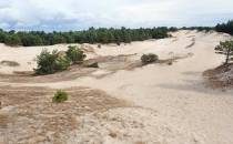 Piękna panorama na ruchome piaski