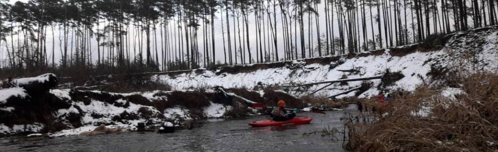 Rzeka Luciąża na trasie Rozprza - Przygłów