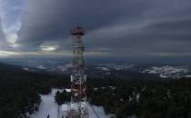 Widok z wieży widokowej na Wielkiej Sowie