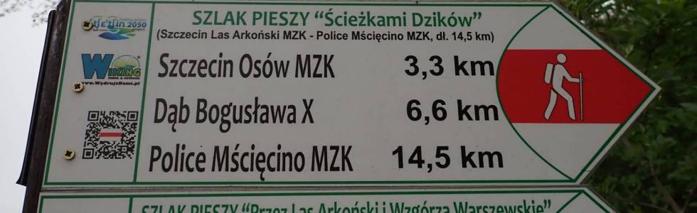 Szlak Ścieżkami Dzików (Szczecin - Police) - Pieszy Czerwony ver. 2019