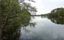 Widok na jezioro Łąckie Małe