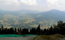 Widok spod szczytu Szczebla