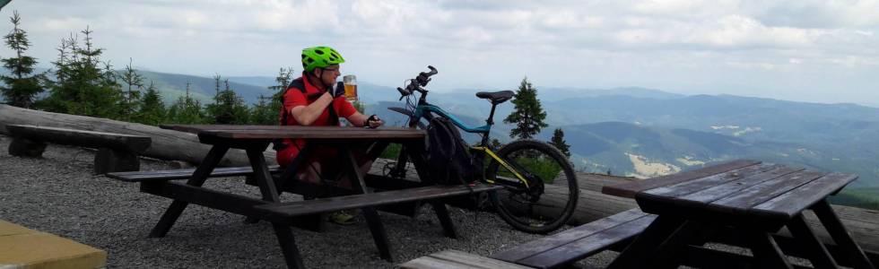 Lysa Hora / Beskid Sląsko-Morawski- rowerem ze Zlatnika