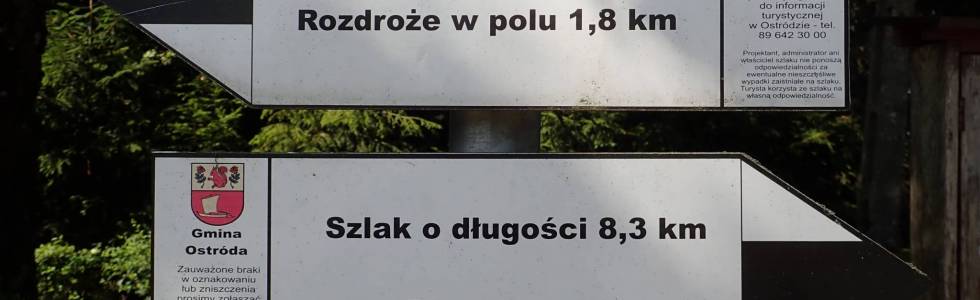 Szlak „Do kościoła w Glaznotach”(Wysoka Wieś) - Pieszy Czarny ver. 2020