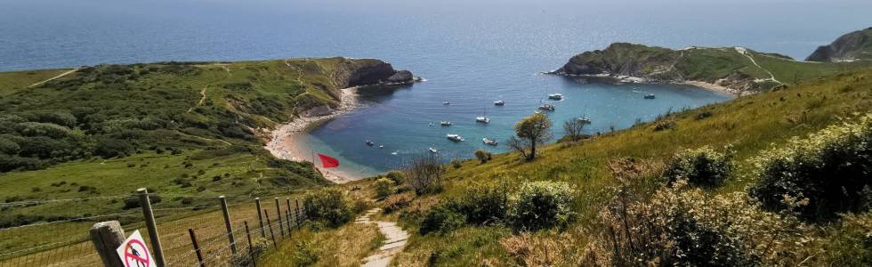 Z Whiteway do Lulworth Cove i z powrotem.