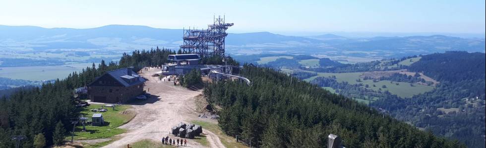 miedzygorze-Czechy  pieszo i kolejka-spacer w chmurach-pieszo po okolicy-21.09.2019