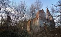 Ruiny dworu z XIX w.