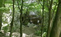 Wspinacze przy jaskinii Dzikiej