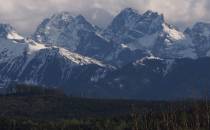 Tatry z przełęczy Łapszanka