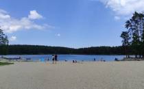 Jezioro Srebrne - plaża.