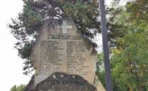 Lipsko. Pomnik pomordowanych 21.05.1944 mieszkańców Lipska.