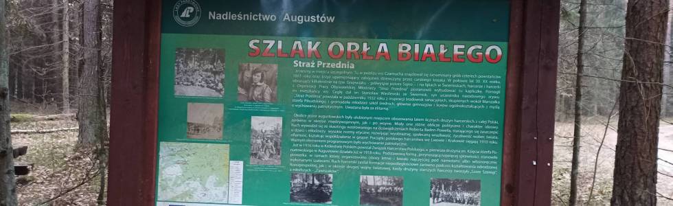 Białobrzegi, szlak Orła Białego, jezioro Sajno, Białobrzegi