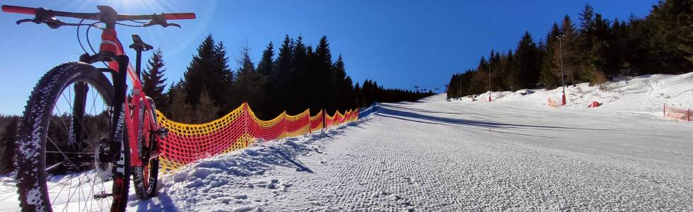 Izery Polsko Czeski śniegowy Ride