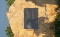 Pomnik dla osoby która zgineła przy obrączkowaniu kaczek