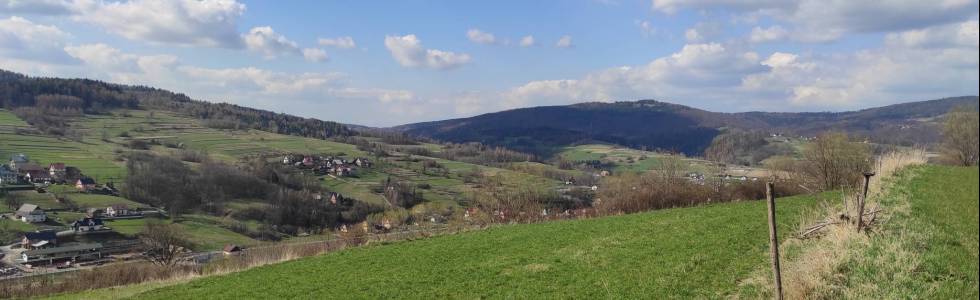 Zębolowa i Urbania Góra z Tokarni - Beskid Wyspowy