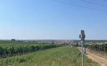 Widok na Cejkovice z trasy