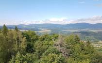 Widok z wieży na górze Anny na Góry Sowie