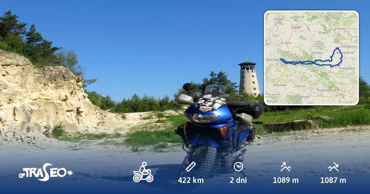 Trasa motocyklowa Roztocze - szukając wież widokowych. - Traseo
