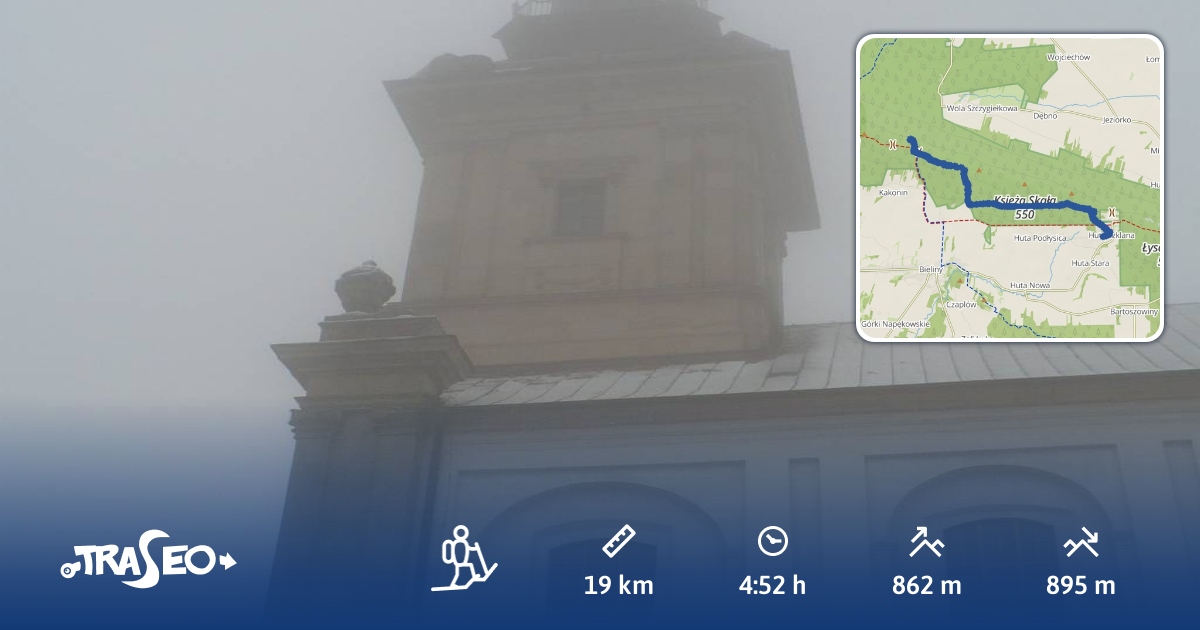 Trasa trekkingowa TrzciankaŚwięty KrzyżHuta SzklanaPodlesieAgata