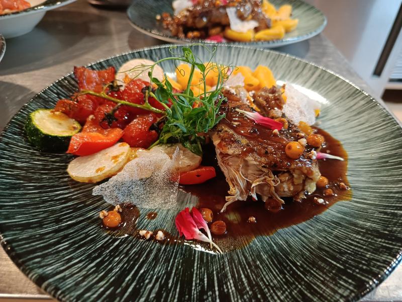 Przykładowe danie w restauracji Hotel Dziki Potok